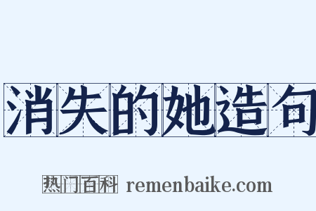 消失的她造句是什么意思的图片